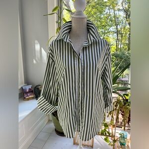 Two-piece short and button down shirt set